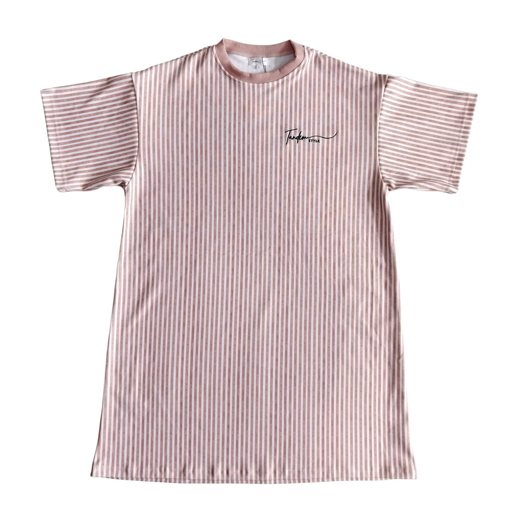 Women's Blush Stripe Oversized Dress