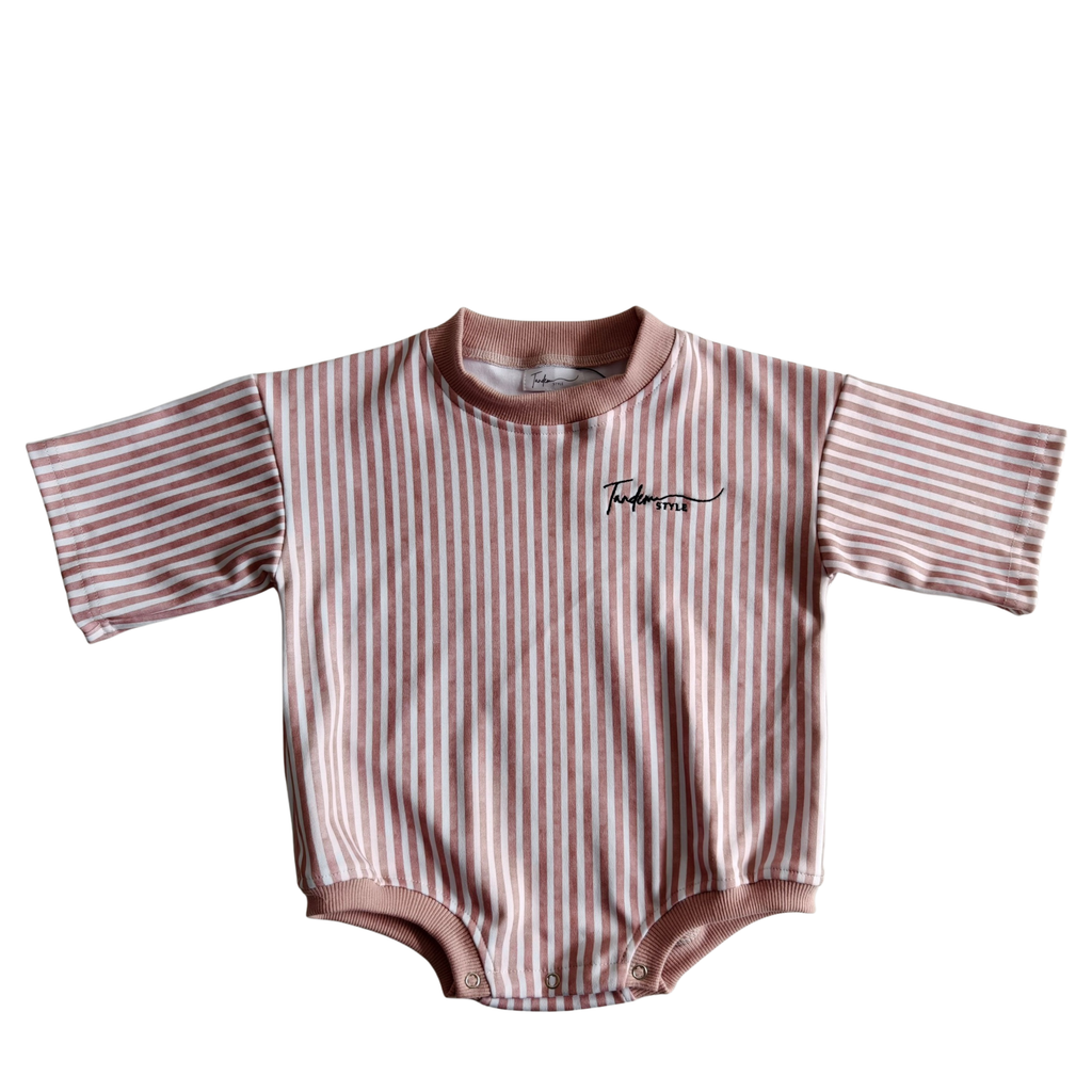 Baby Blush Stripe Romper