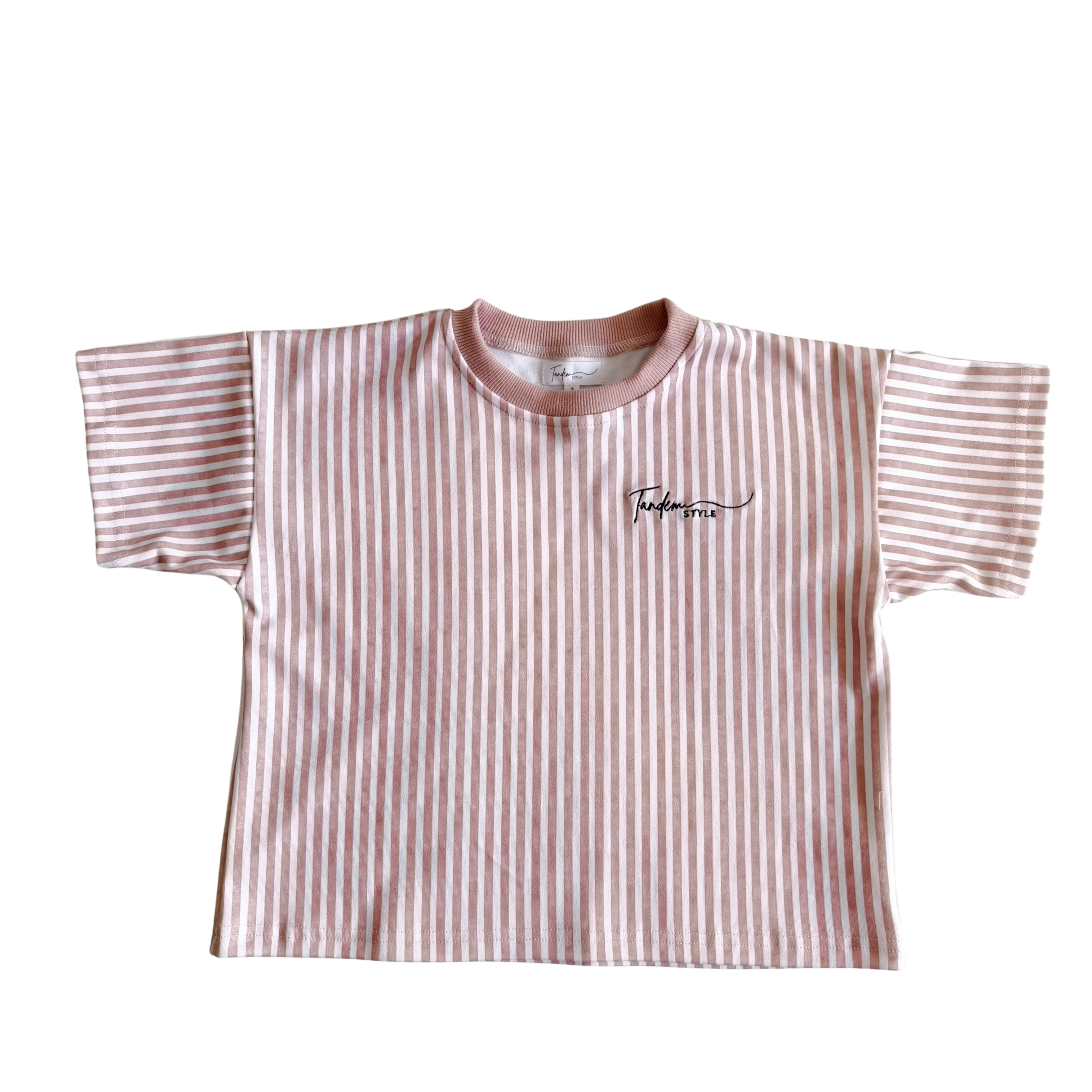 Kids Blush Stripe Tee