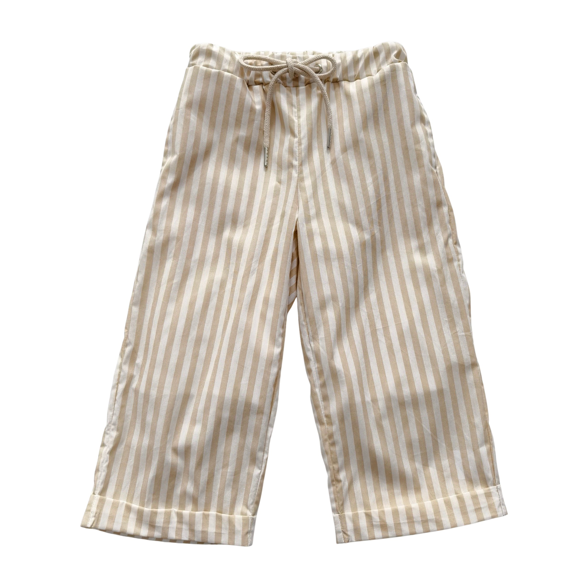 Kids Cream Stripe Lounge Pants