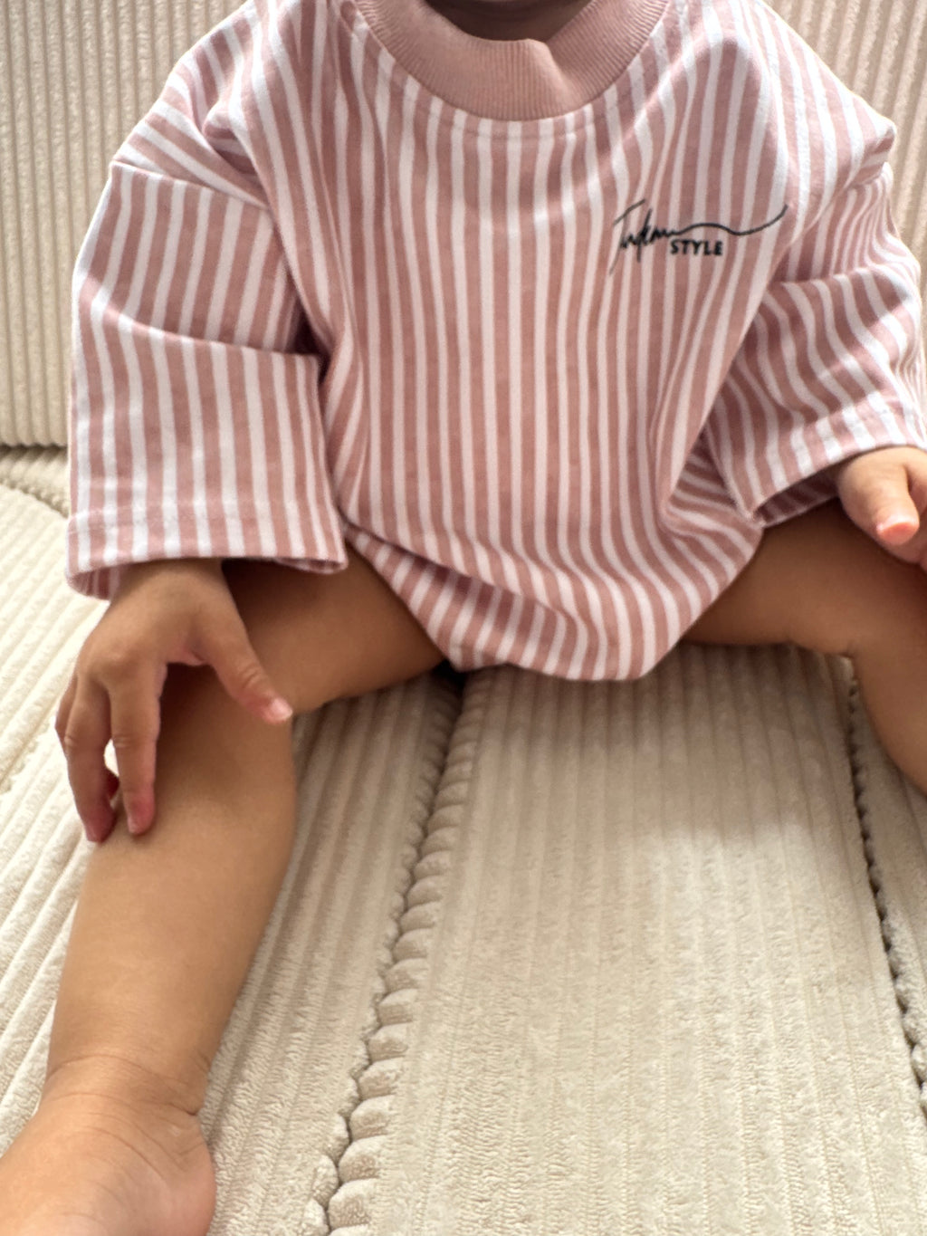 Baby Blush Stripe Romper