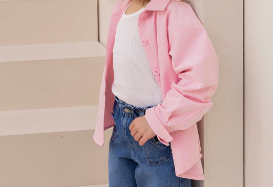 Rosie Oversized Oxford Shirt- Kids
