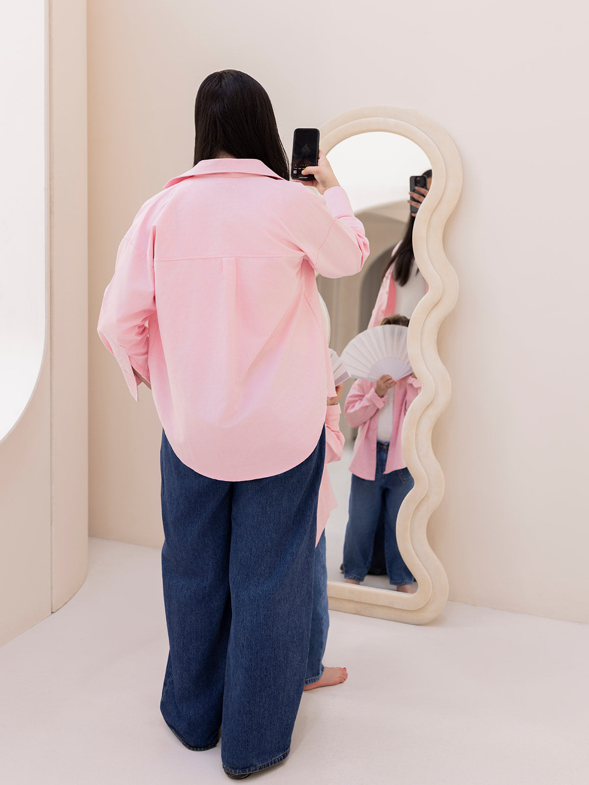Rosie Oversized Oxford Shirt- Kids