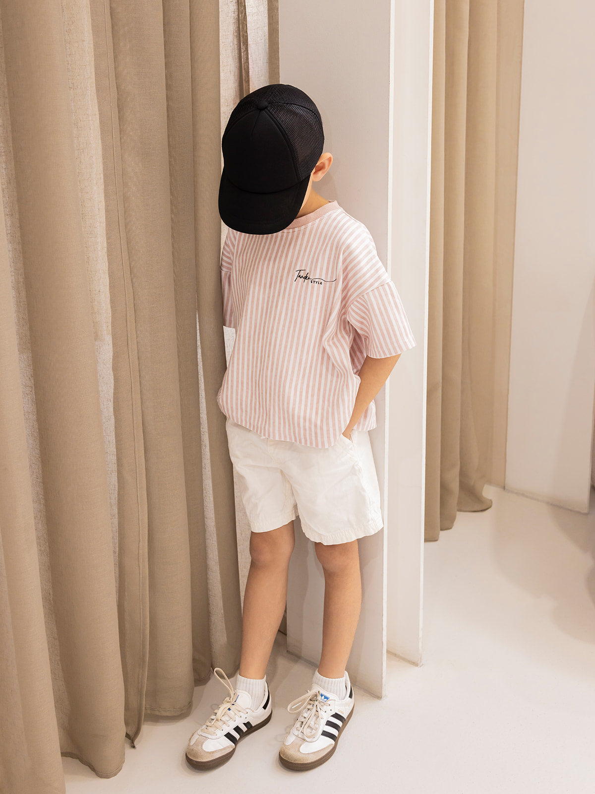 Blush Stripe T-Shirt- Kids